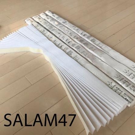 Tirai lipat minimalis / tirai lipat langsung di tempel