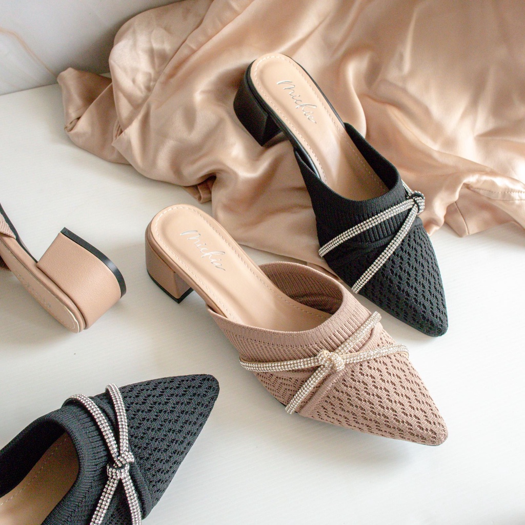 Leilani Knit Block Heels