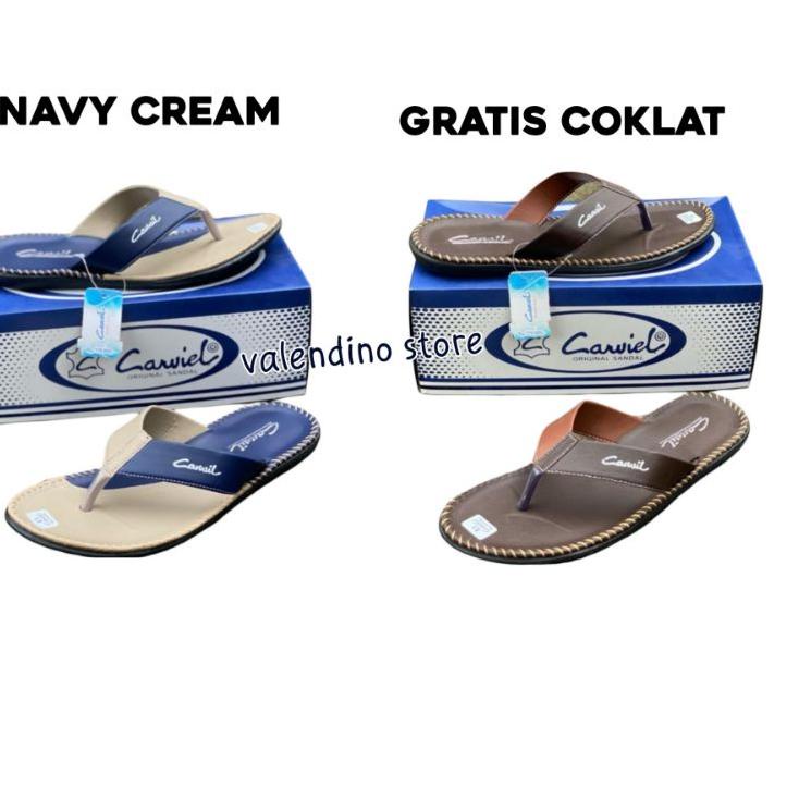 Murah BELI 1 GRATIS 1 Sandal Carvil Pria Japit / Sandal Slide Pria / Sandal Casual Pria / Sandal Ter