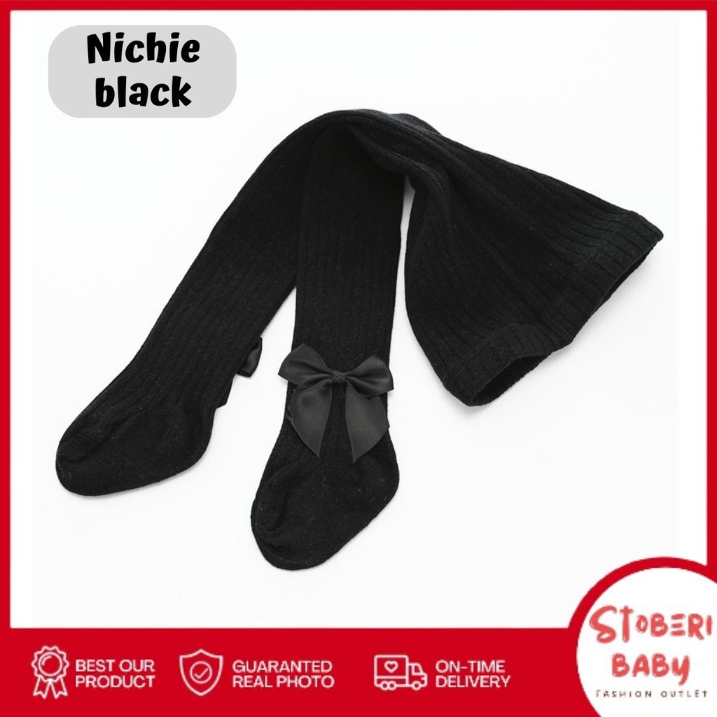 PUNCAK 3.3 stoberi baby  - LEGGING NICHIE Legging tutup kaki bayi /legging bayi import motif pita lucu