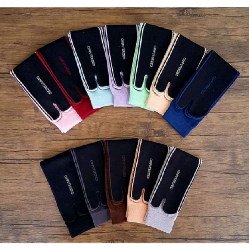Kaos kaki jempol kaus kaki jempol polos Bahan nylon tebal Tidak gampang sobek