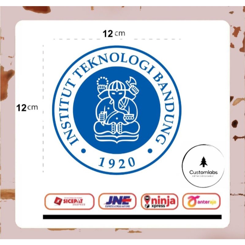 CUTTING STICKER / ORACAL 651/ CUTTING/CUTTING/CUSTOM / STICKER ITB/ UNIVERSITAS TEKNOLOGI BANDUNG / 