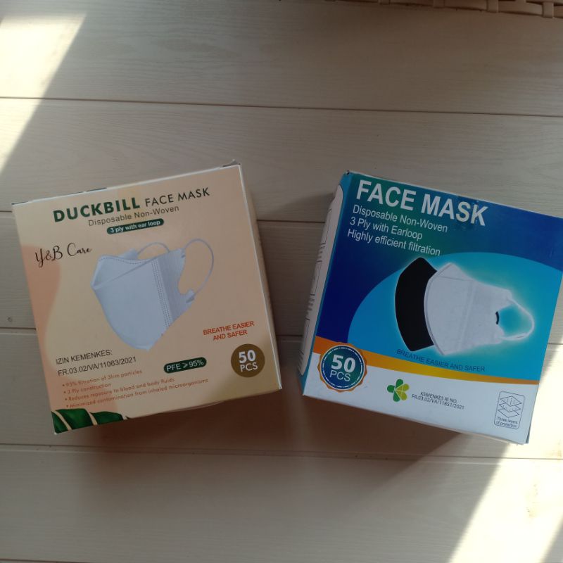 [makeyoushine] Masker Duckbill white Y&B Face mask