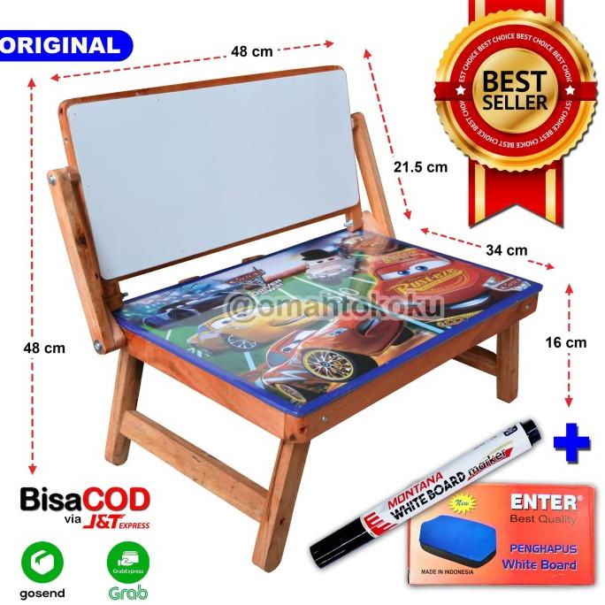 

[COD] [Lengkap] Meja Belajar Anak Lipat Karakter Whiteboard + Spidol Hapusan BIG SALE Kode 115