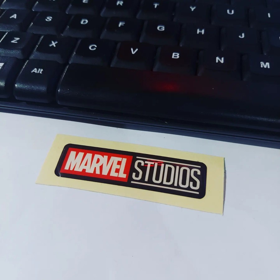 

Sticker Resin Timbul MARVEL STUDIO Stiker Lentur 3D Logo Kecil Satuan