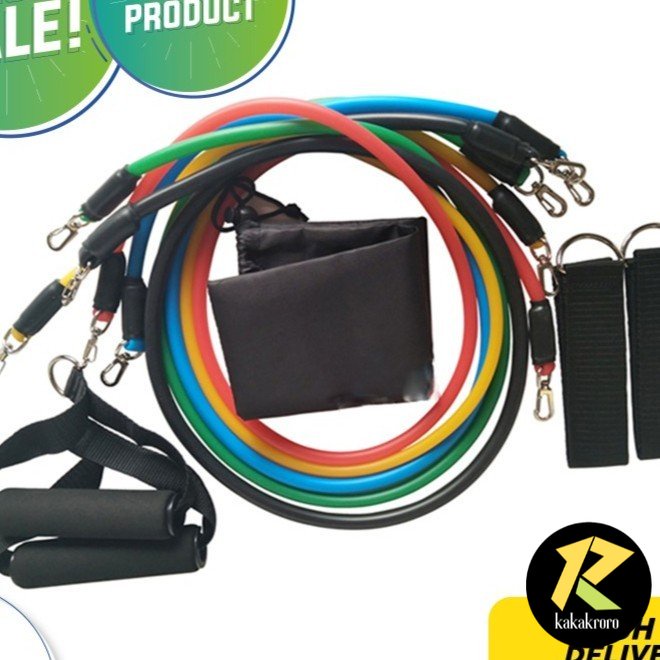 Set Tali Olahraga Pintu Serbaguna |11 set alat Fitness dan Gym Dirumah