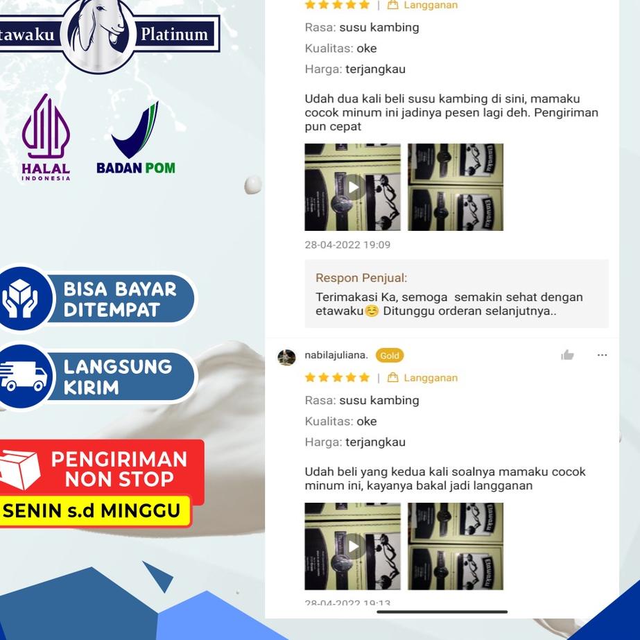 

CODEIi7I2--PAKET 3 BOX SUSU ETAWA PLATINUM - Baik Untuk Persendian dan Pernafasan