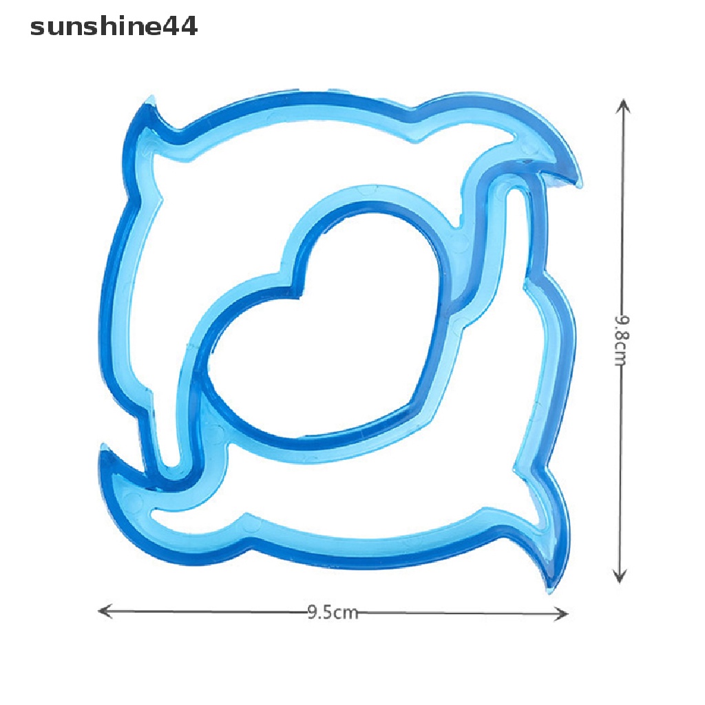 Sunshine 3 / 4PCS Cetakan Pemotong Roti Panggang / Sandwich