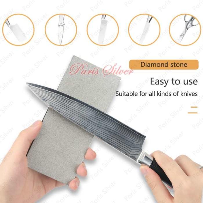 Batu asah diamond plate intan berlian pisau plat whetstone handplane