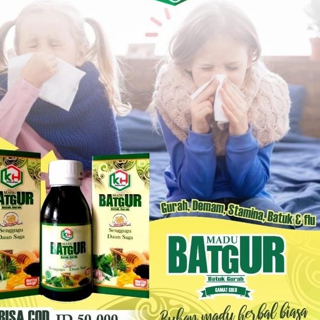 

10.10 MALL Madu Batuk Gurah plus Gamat Gold 150gr Khalifah / Madu BatGur / Solusi Mengatasi Batuk Flu dan Gurah !!