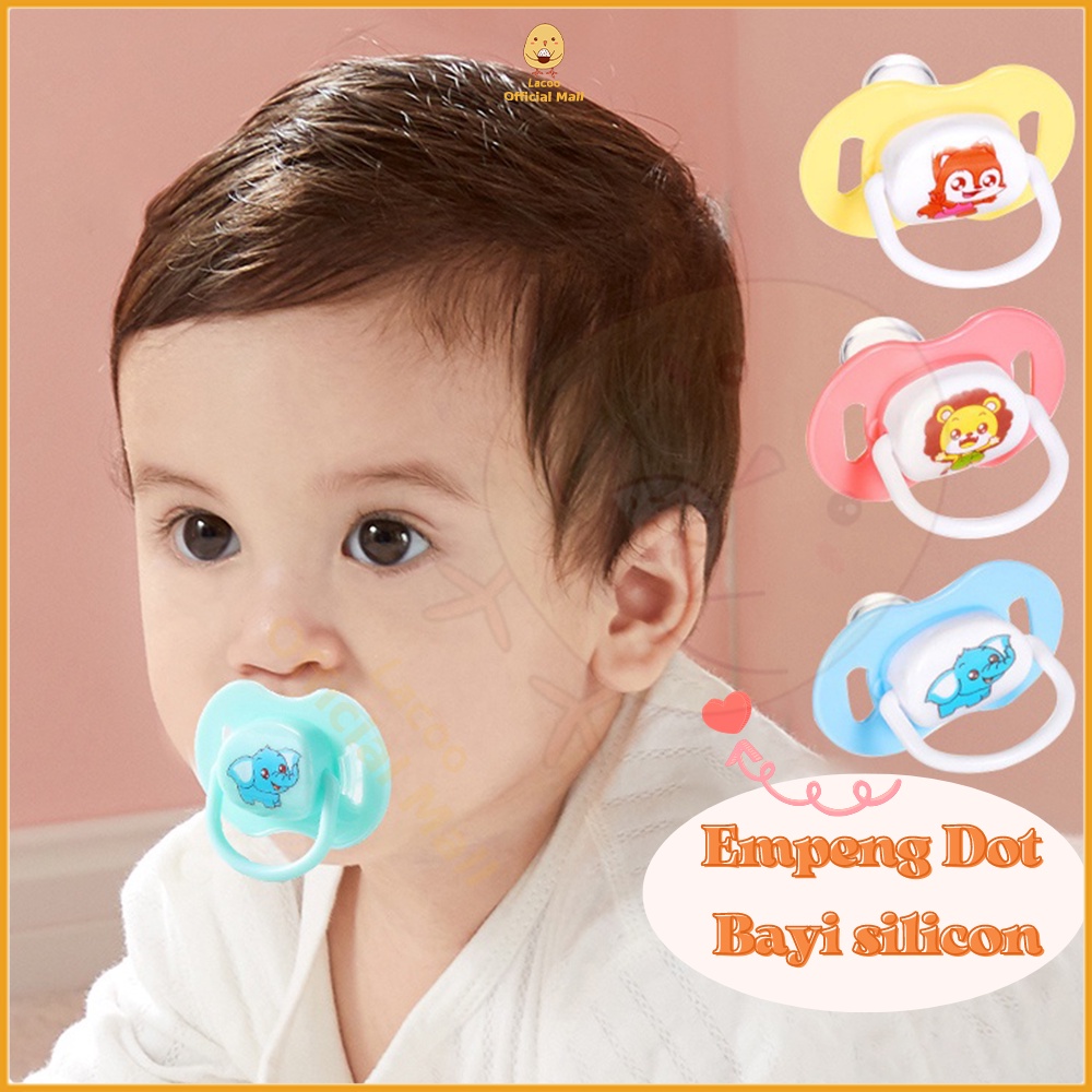 Lacoo Dot empeng bayi silicon Kompeng bayi Dot bayi datar Baby pacifier