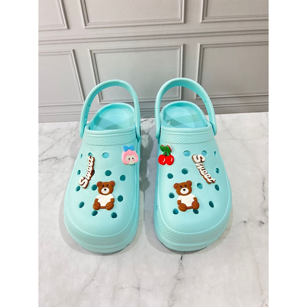 DX-805B Sandal Baim Kekinian Trendy / Sandal Baim Wanita Dewasa Remaja Hak Tebal Merek Dulux Ukuran 36-40