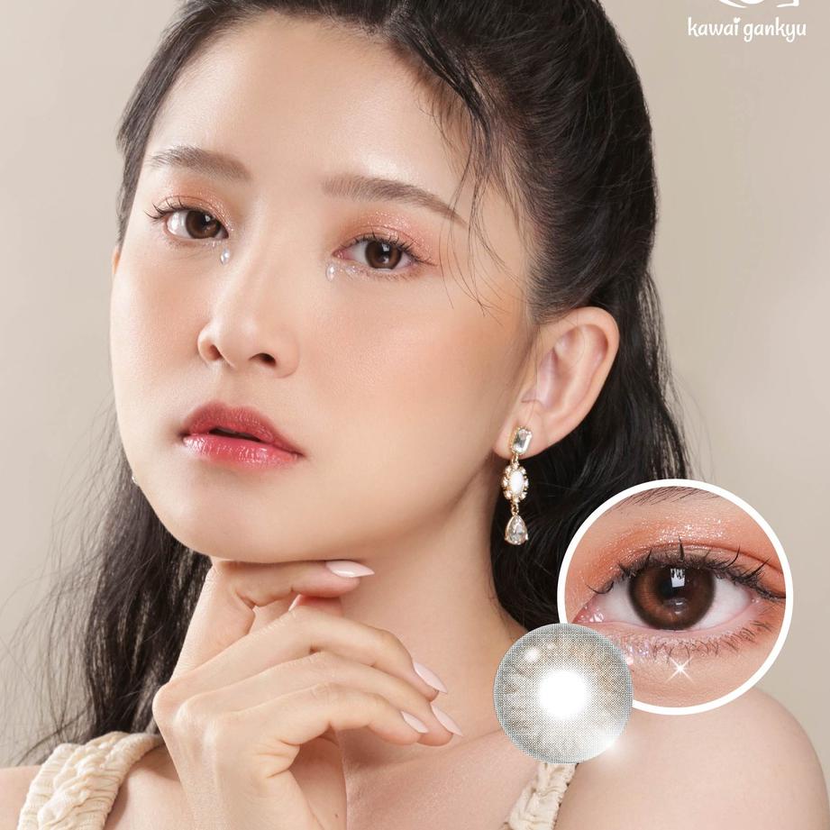 Booming Kawai Gankyu Softlens - Voxie Lunar Brown