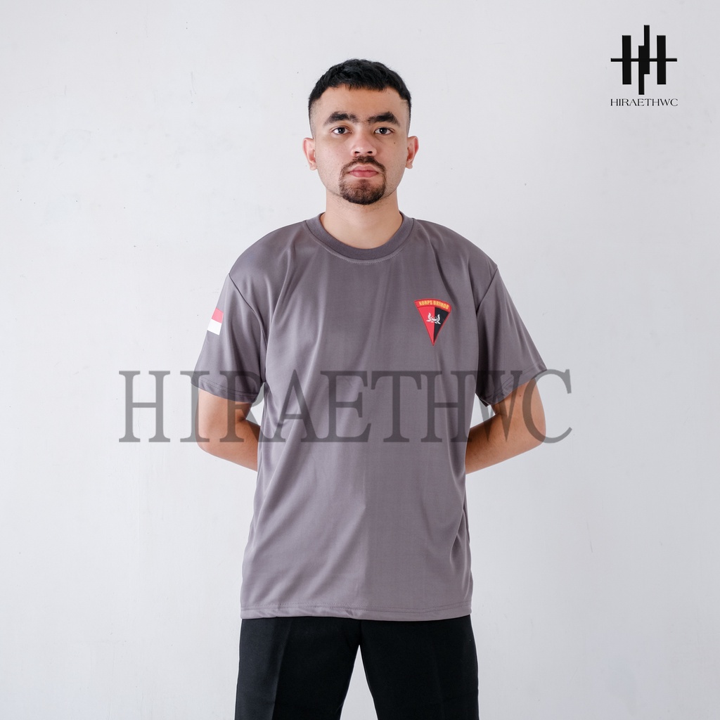 KAOS DRYFIT BRIMOB LENGAN PENDEK UNISEX PREMIUM TERBAIK