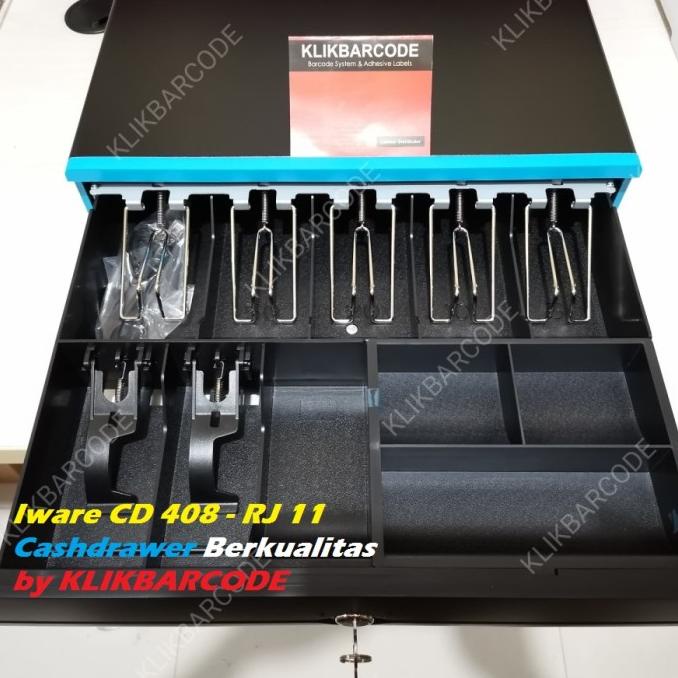 

PROMO CASH DRAWER / LACI UANG / LACI KASIR IWARE CD-408 7 BILL 4 KOIN RJ11