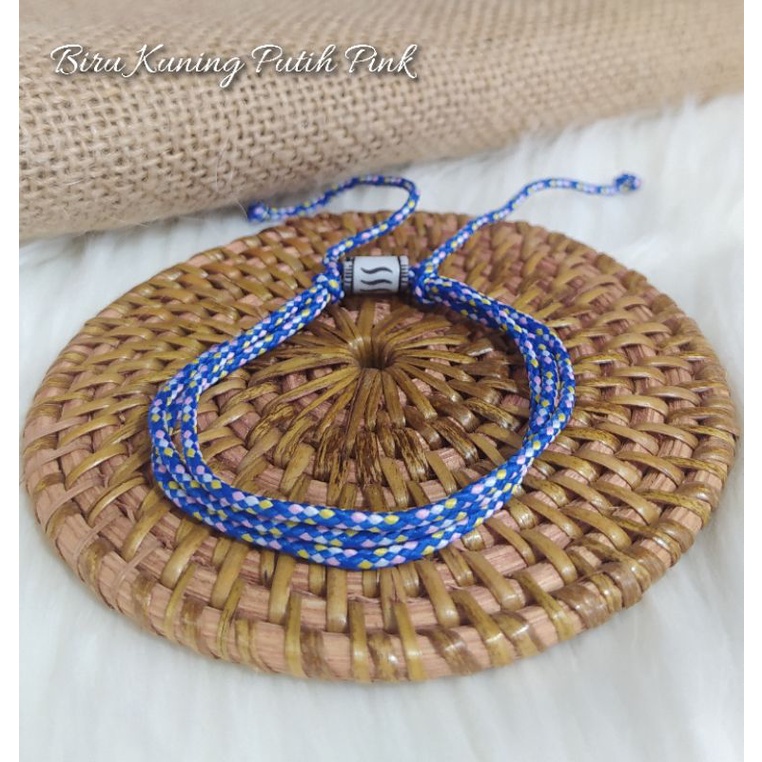 (isi 12) Gelang Tali Rangkap 3 Tali Prusik Tali Gunung Outdoor Untuk Pria &amp; Wanita