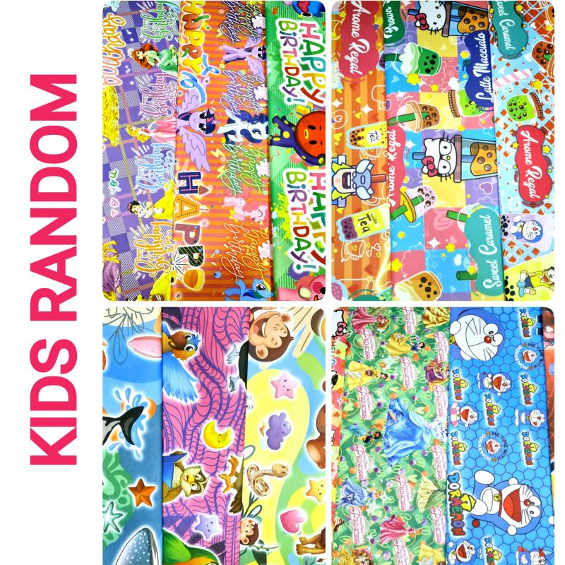 

Grosir Kertas Kado Fancy HVS Isi 50 Lembar RANDOM