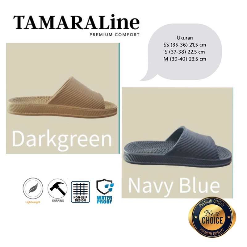 Sandal Karet Selop Wanita Unisex Rematik Premium Murah Promo TamaraLine 222 W