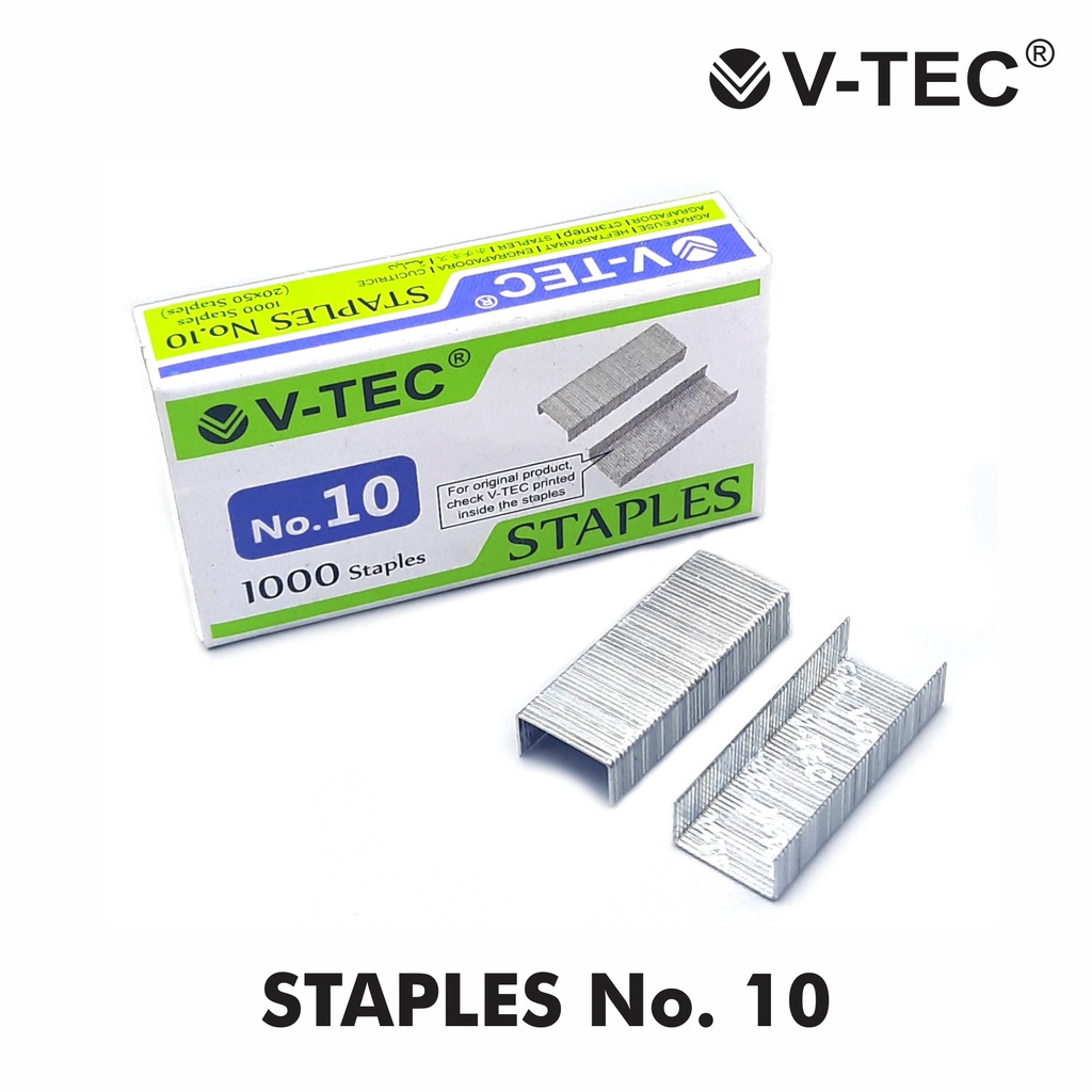 

V-TEC Isi Staples Neces No.10 /Green