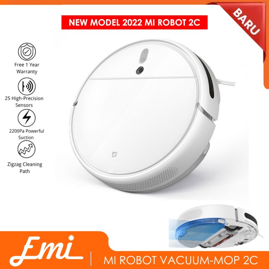 Mijia 2C Sweeping Robot Vacuum Cleaner 1C Penyedot Debu Mopping