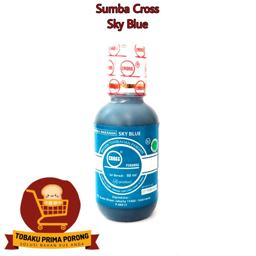 

PEWARNA MAKANAN CROSS - LIQUID ICING SKY BLUE - BAHAN TAMBAHAN PANGAN - 80 G