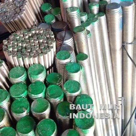 AS DRAT STAINLESS M5 BAUT fulldrat SUS304 SS 1 METER