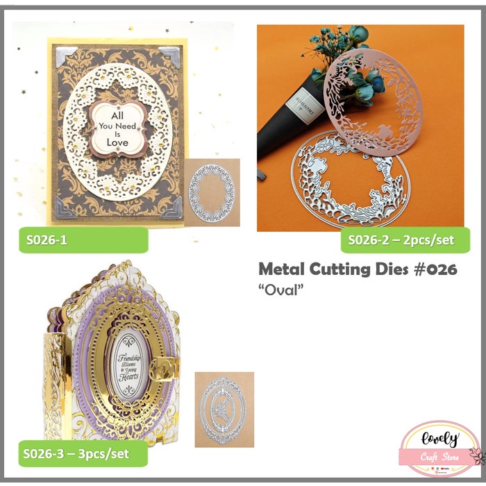 

Diskon Metal Cutting Dies - Oval Set For Stencil Cards Sizzix Scrapbook #26 - S026-1 Hot Sale
