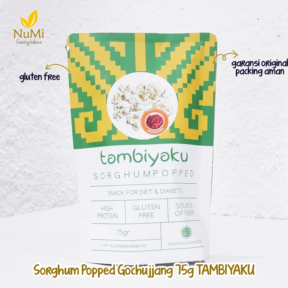 

75G Popped Gochujang Sorghum Popcorn dari Sorgum - TAMBIYAKU