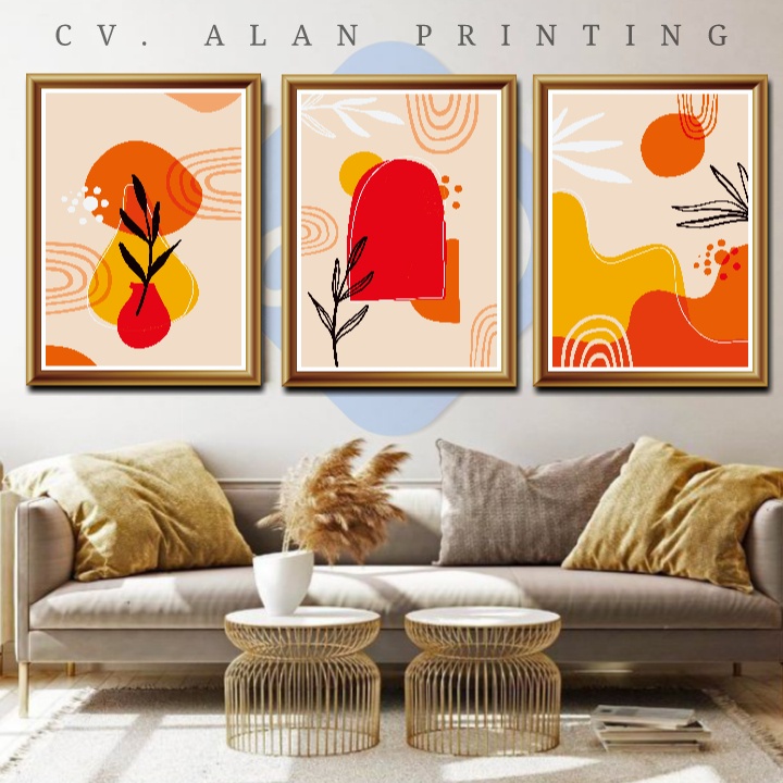 HIASAN DINDING 17R 30X40 ABSTRAK AESTHETIC ART DEKORASI PAJANGAN DINDING KODE ABS ads
