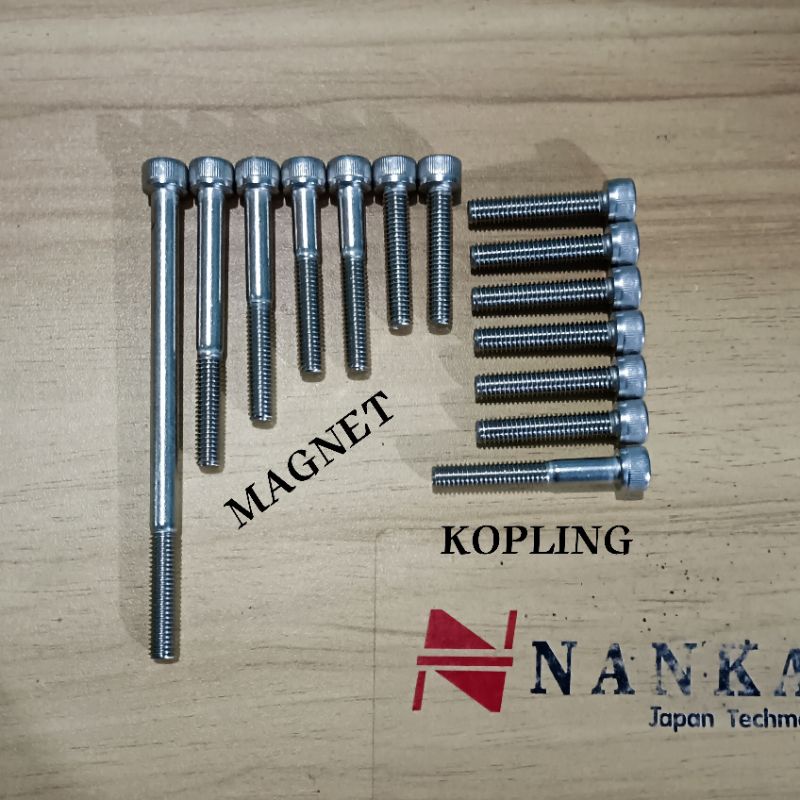 Baut Bak Kopling dan Magnet Yamaha Alfa Sigma Champ Kunci L Stainless 304