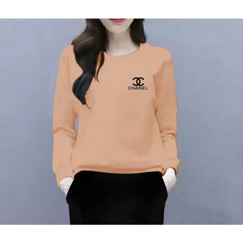 Baju lengan panjang wanita Logo Cnl keren bahan adem bagus / kaos kekinian