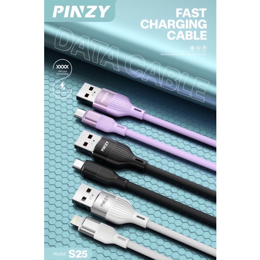 Kabel Data L25 - Charger PINZY L25 Type Lightning Support Fast Charging - L25 Lightning