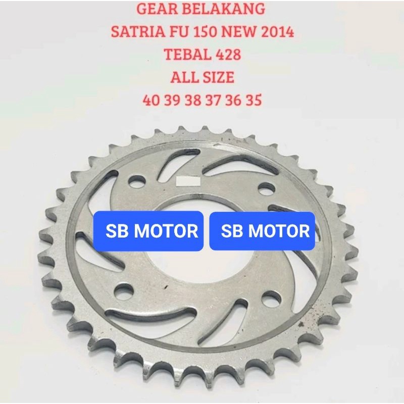 GEAR GIR BELAKANG SATRIA FU 150 NEW 2014