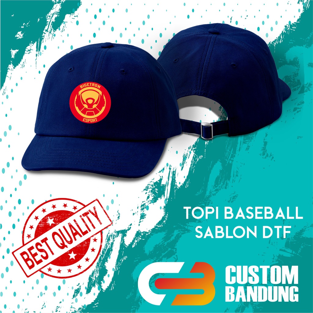 Topi Baseball BIGETRON ESPORT Pria Wanita Topi Cap Bisa Tulis Nama Bisa COD Original High Premium Quality