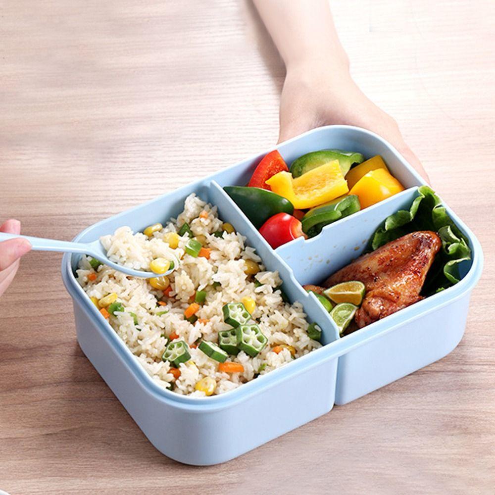 Preva Lunch Box Microwavable Untuk Pelajar Pekerja Kantor 3susun Makanan Gird