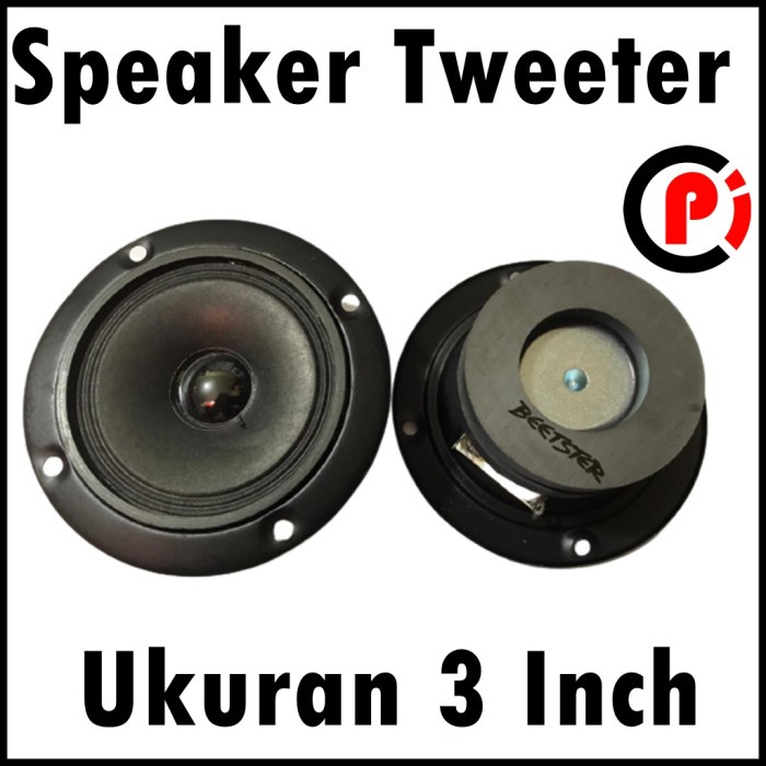 Tweeter Speaker Treble Ukuran 3 Inch Double Magnet Besar 40 Watt 4 Ohm