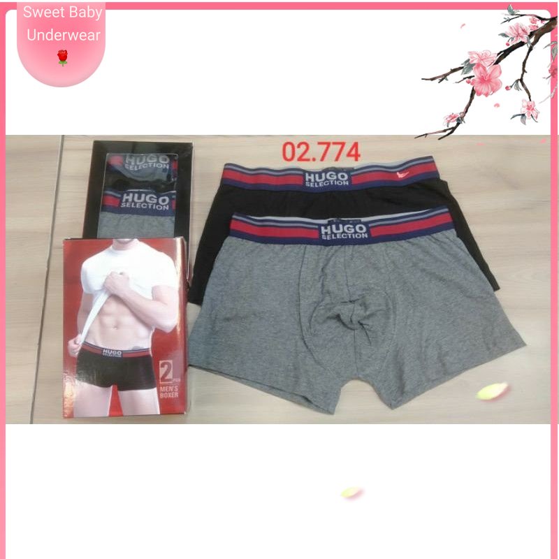 TERLARIS HUGO SELECTION || BOXER HUGO SELECTION ASLI ORIGINAL || CD BOXER HUGO  ORI || CELANA DALAM 