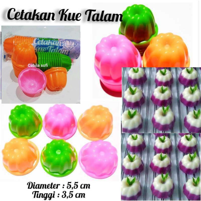 Cetakan agar agar jelly puding coklat 12pcs Talam ulir