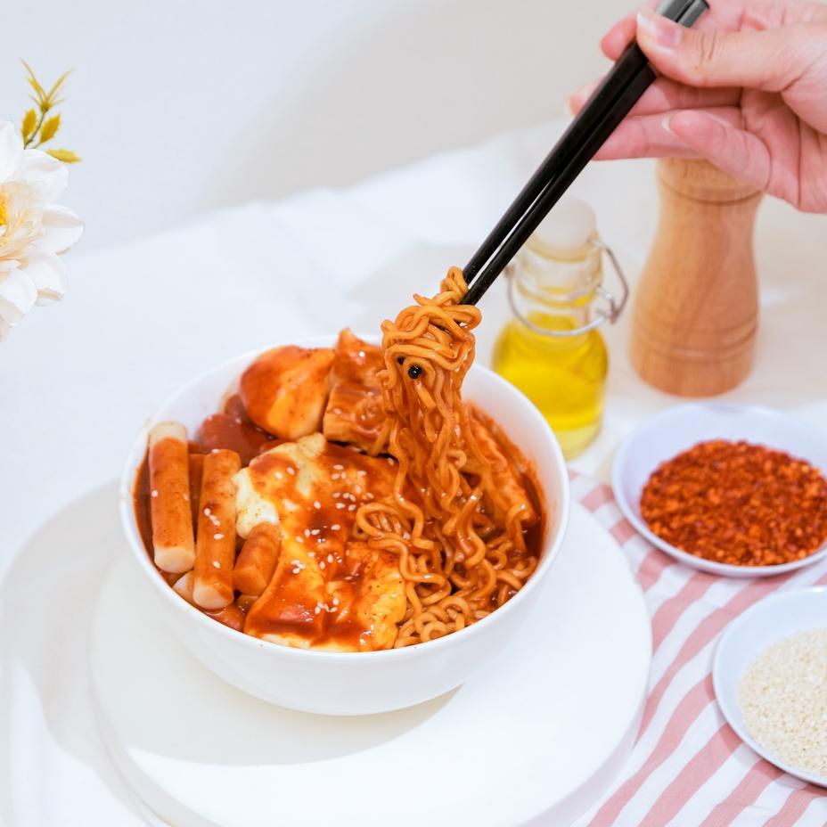 

Sedia Disini--Cik’Emam – Paket Bundling 3 - Rabokki Topokki Baso Aci - Ramen Tteokbokki Boci - Pedas Gurih Sambal Gochujang - Korean Food Halal Cikemam