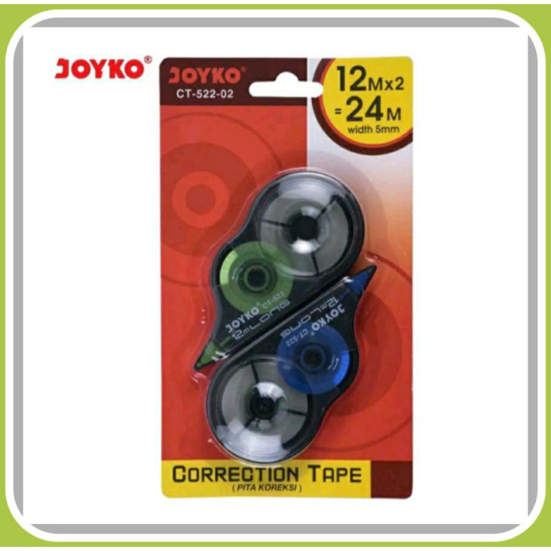 

Correction Tape Joyko CT-522-02 / 12mx2(24m)