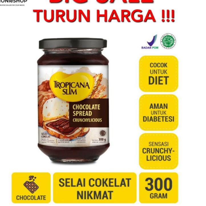 

BISA COD ✔️Tropicana Slim chocolate spread 300gr /strawberry jam selai coklat Strawberry / tropicana slim|RA2
