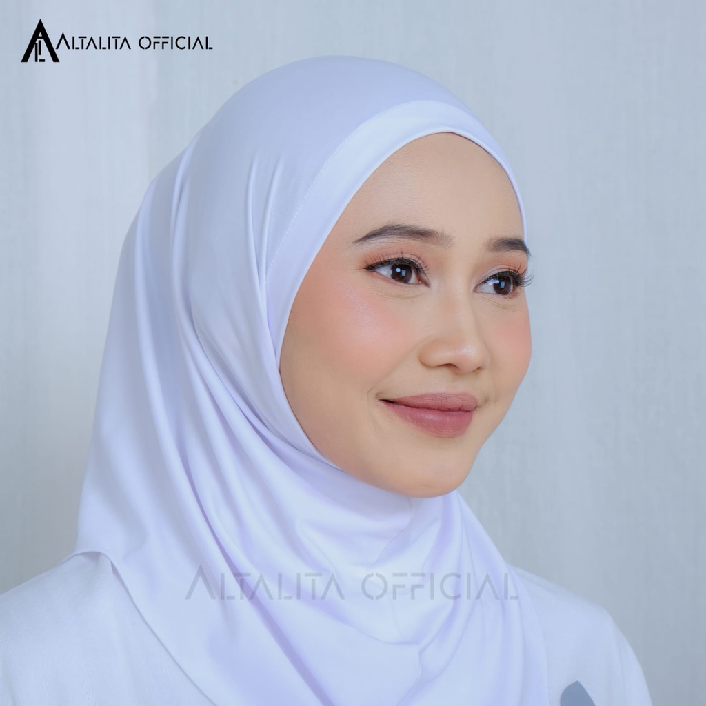 Altalita - Jilbab Bergo Zyta Non Pad Instan Polos Terbaru Bahan Jersey Premium Cocok untuk Olahraga Volly Futsal Senam dan Sehari-hari