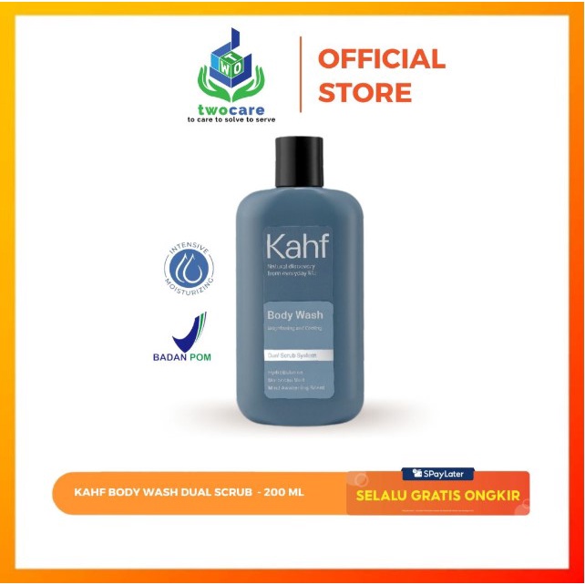 Kahf Brightening and Cooling Body Wash 200 ml - Sabun Mandi Pria