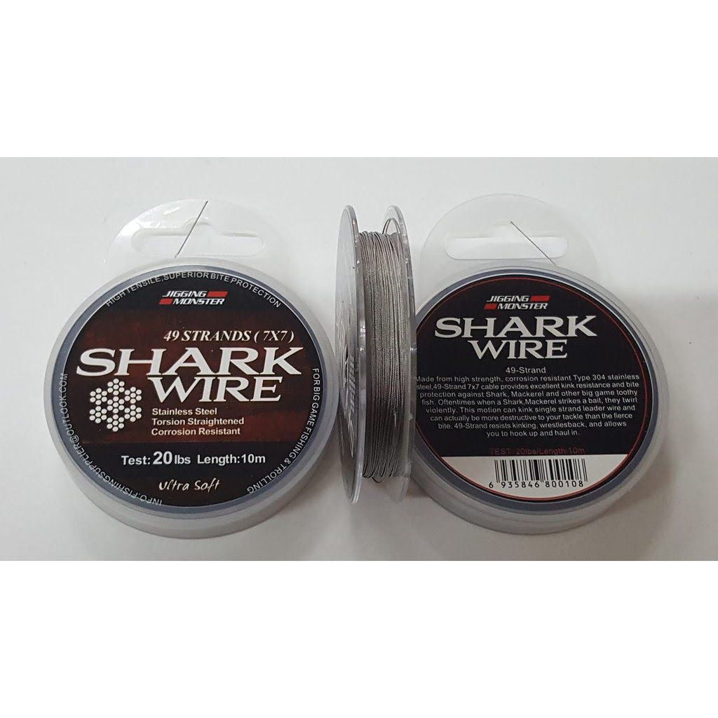 Seling Neklin 7x7 Ultra Soft Shark Wire Jigging Monster 10m