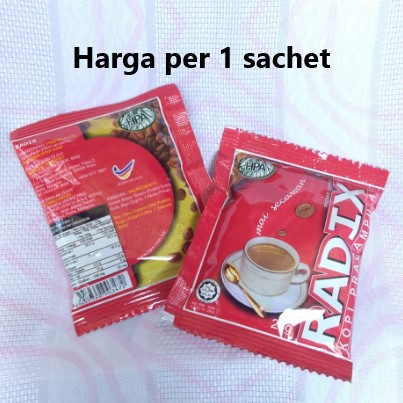 

Kopi Radix Pracampur eceran 5 sachet / radix premix 1 sachet / kopi radix