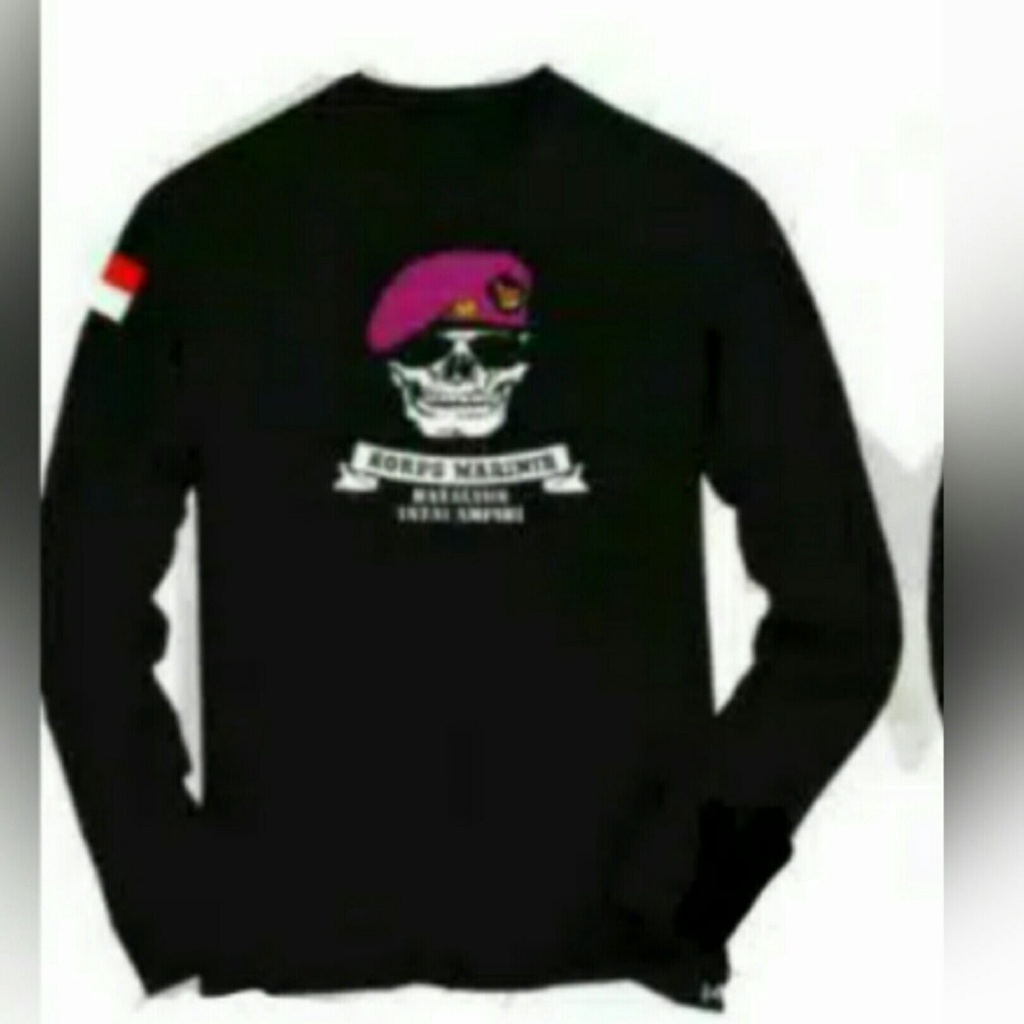 KAOS LENGAN PANJANG KORP MARINIR KORPS MARINIR KAOS BAJU KAOS KORP MARINIR KAOS DISTRO KAOS / KAOS KEKINIAN / BAJU KAOS COWOK BAJU COWOK MURAH BAJU DISTRO FASHION PRIA KORPS MARINIR KAOS BAJU TNI POLRI