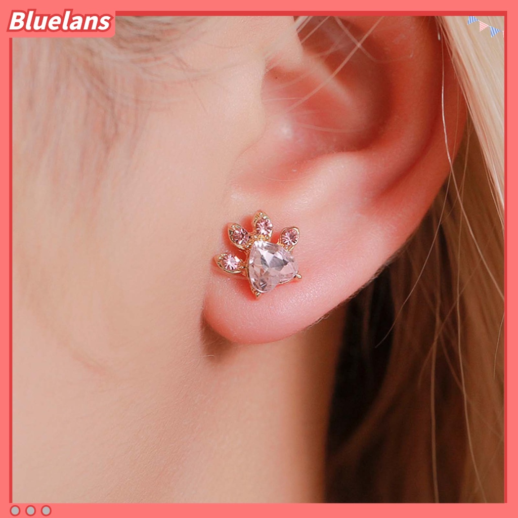 Bluelans 1 Set Anting Stud Kalung Gelang Cincin Bahan Alloy Anti Alergi Untuk Pesta