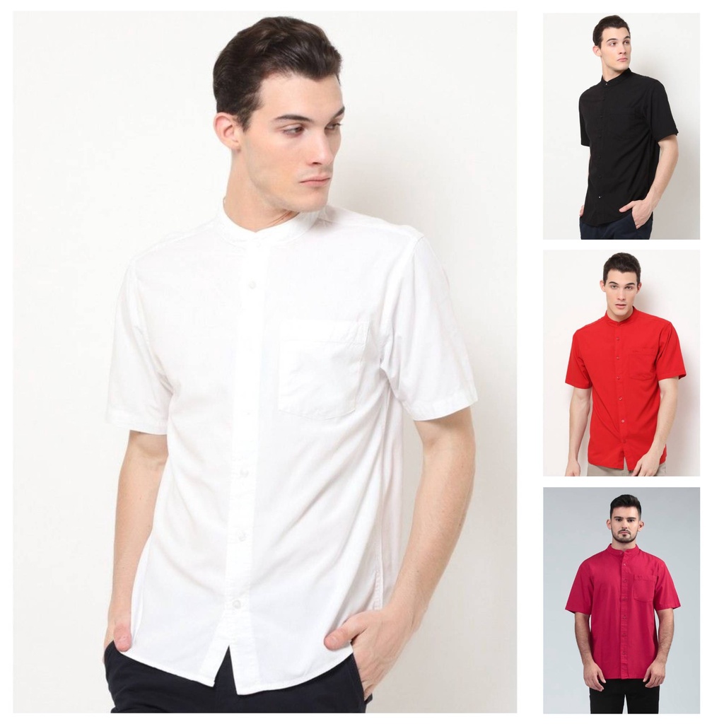 BAJU KOKO LENGAN PENDEK MGEE PEACE - COLOR SERIES