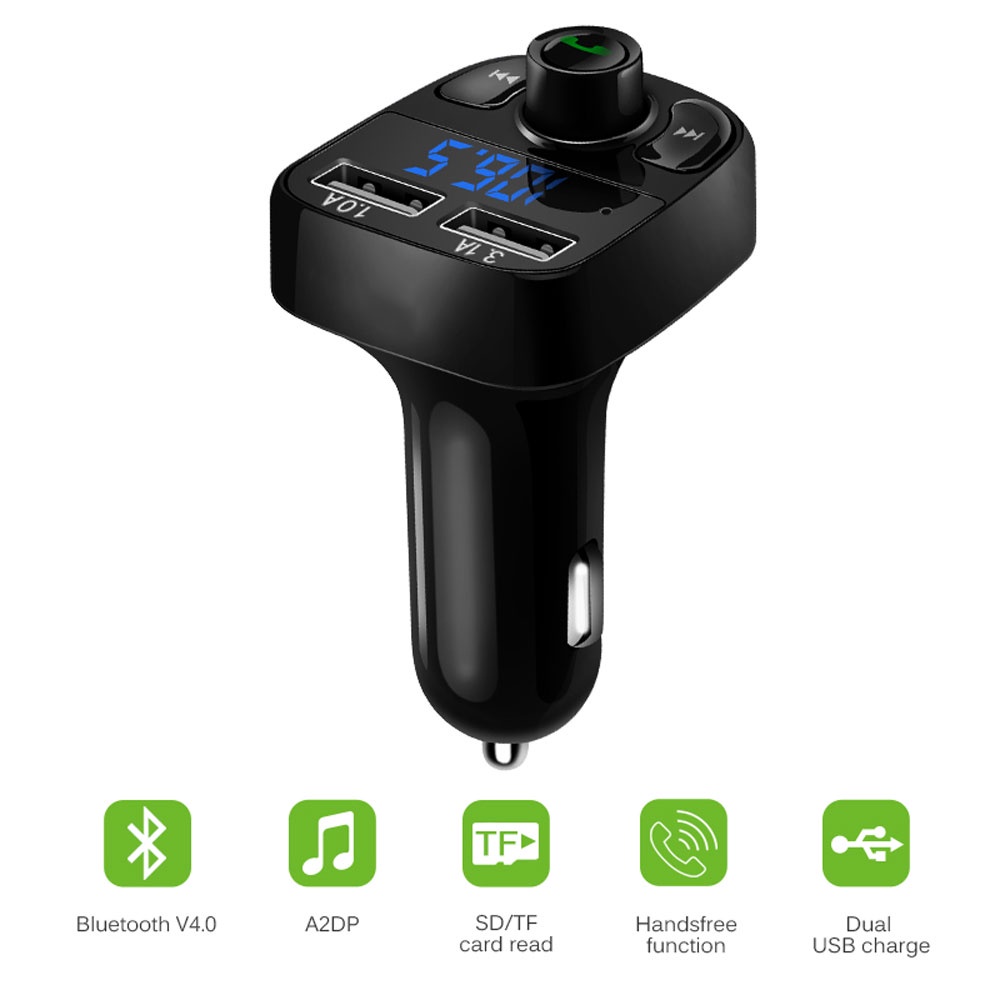 Audio Receiver FM Transmitter Handsfree Dengan USB Charger HY-82