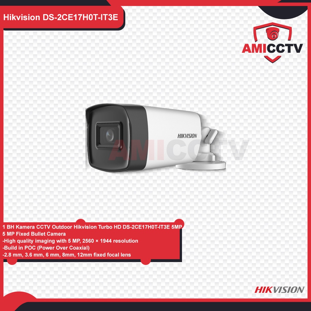 Camera CCTV Hikvision 5MP Outdoor DS-2CE17H0T-IT3E